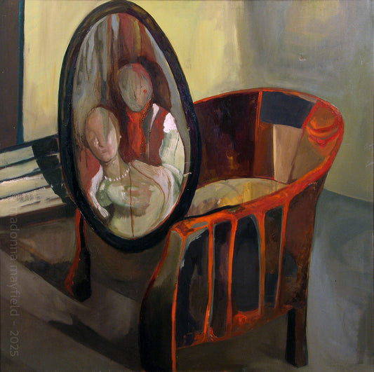 chair and mirror