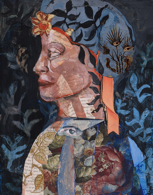 lady with blue hat